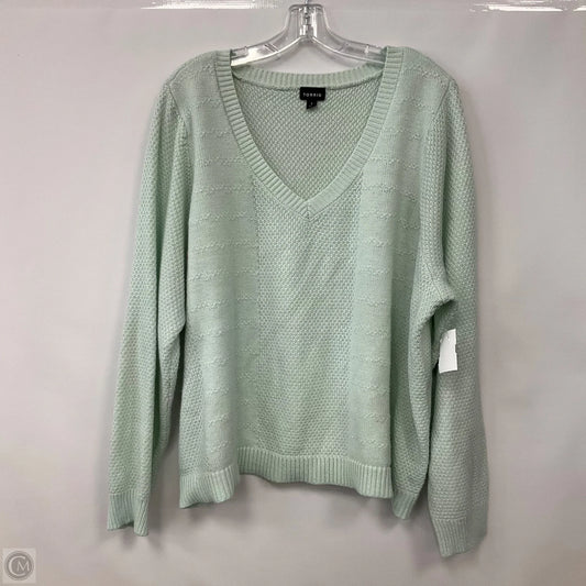 Sweater By Torrid In Teal, Size: 3x
