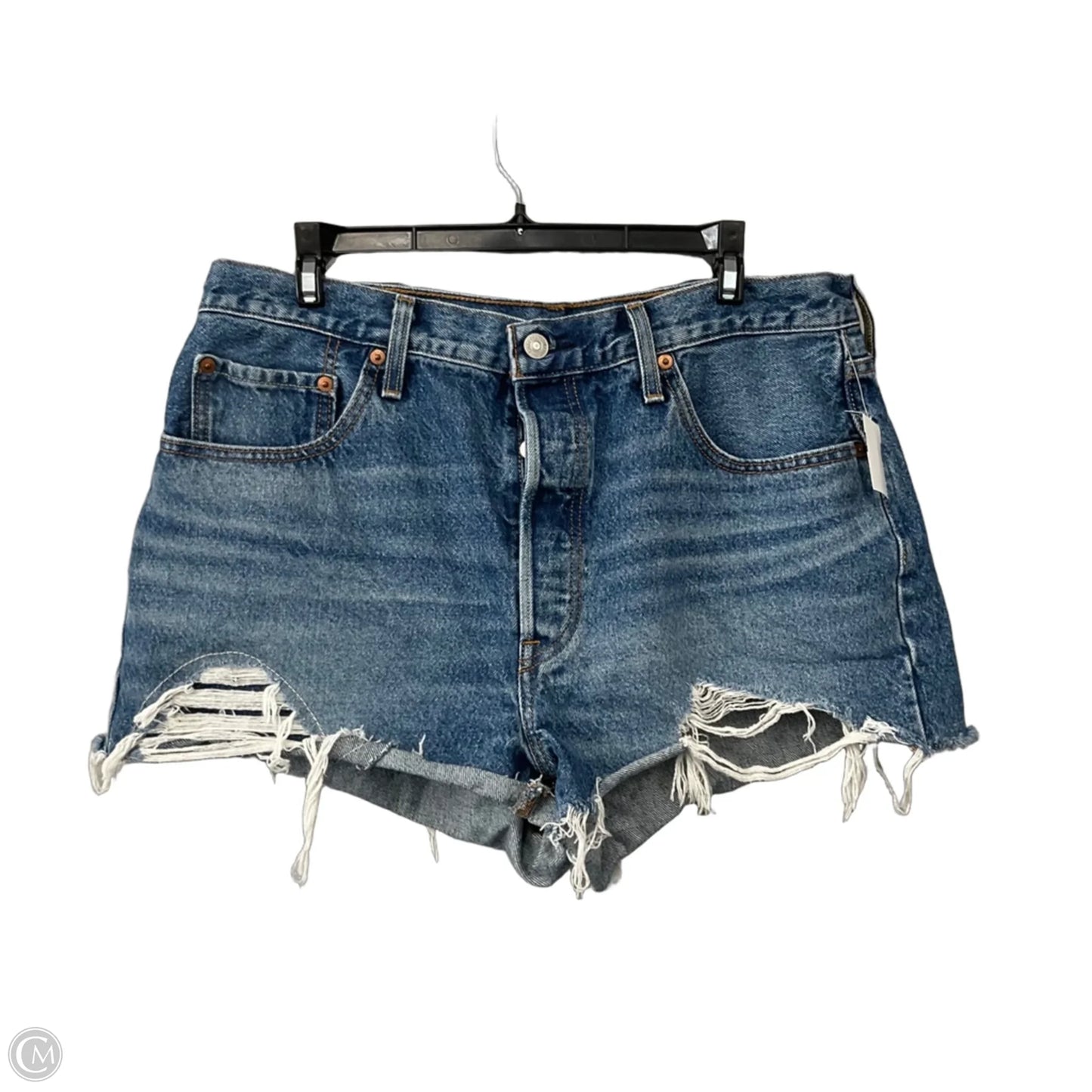 Shorts By Levis In Blue Denim, Size: 16