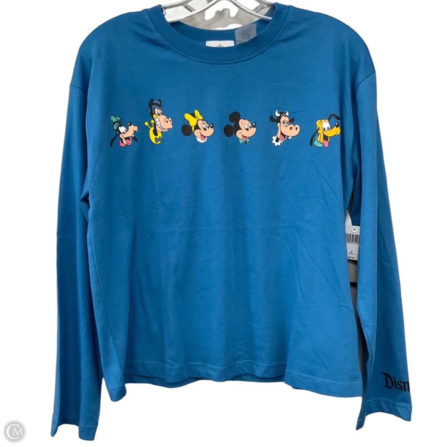 Top Long Sleeve By Disney In Blue, Size: M
