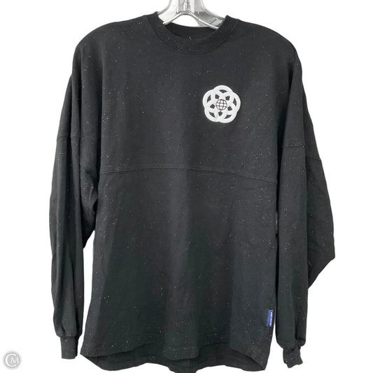 Top Long Sleeve By Disney In Black, Size: S