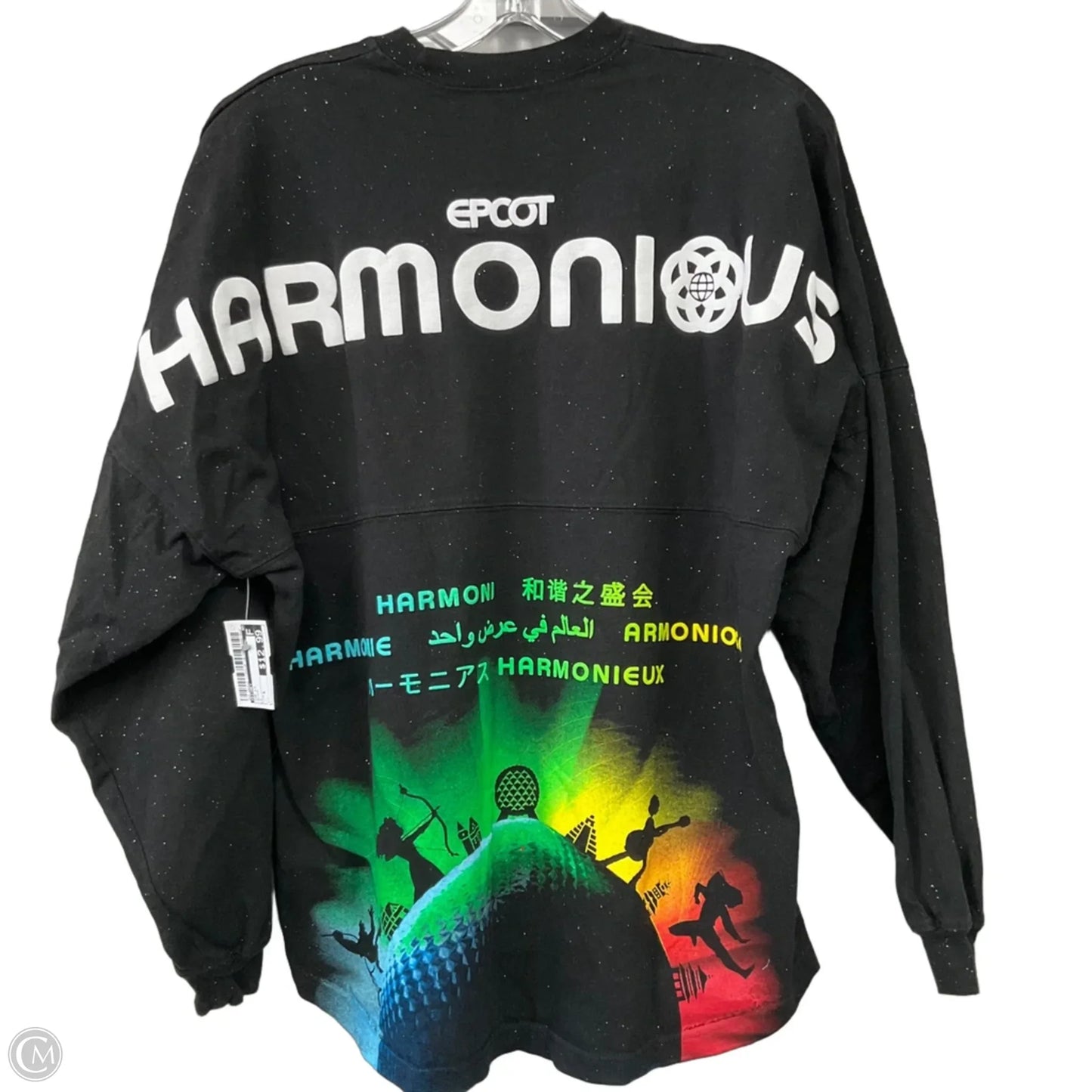 Top Long Sleeve By Disney In Black, Size: S