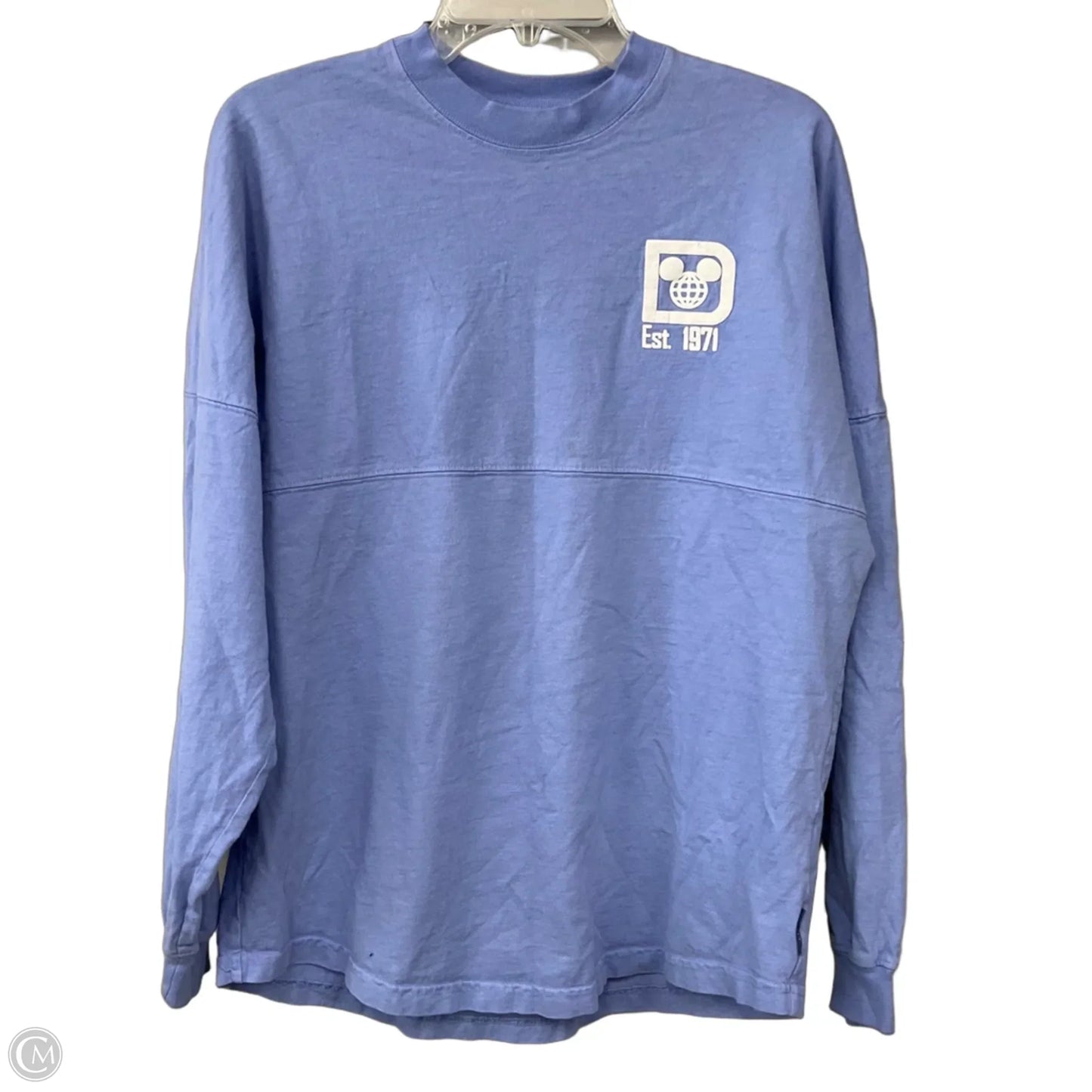 Top Long Sleeve By Disney In Blue, Size: S