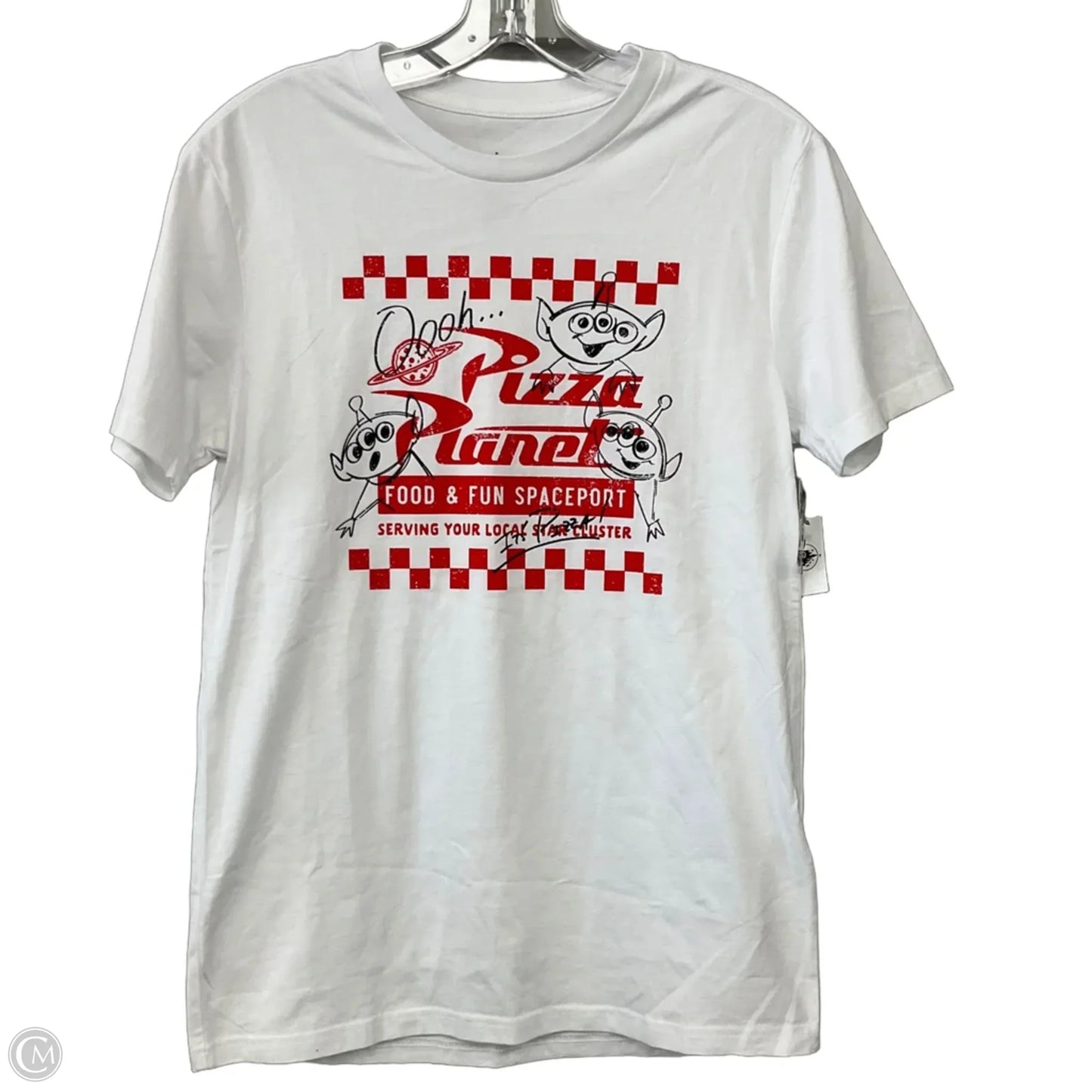 Top Short Sleeve By Disney In White, Size: Xs