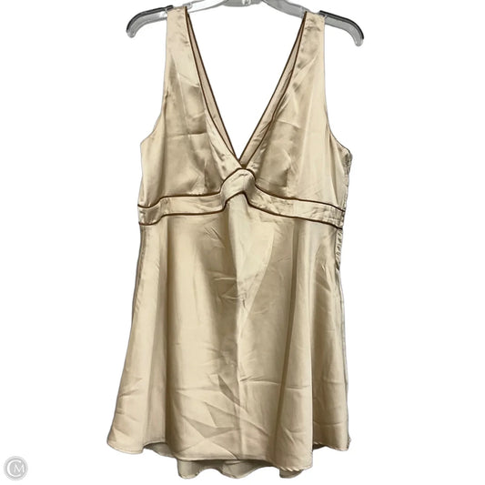 Dress Casual Short By Abercrombie And Fitch In Beige, Size: Xlp