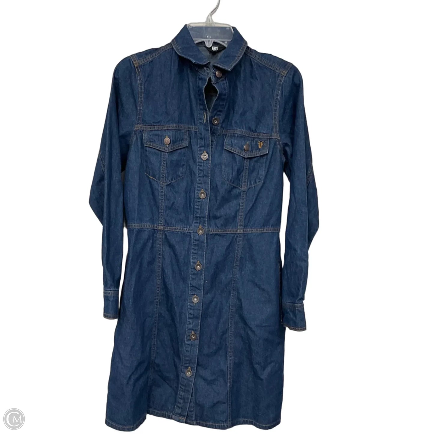 Dress Designer By Frye In Blue Denim, Size: Xs