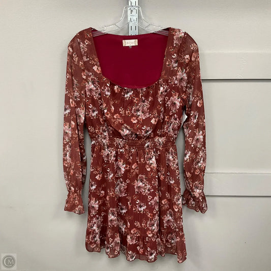 Dress Party Midi By Altard State In Maroon, Size: M