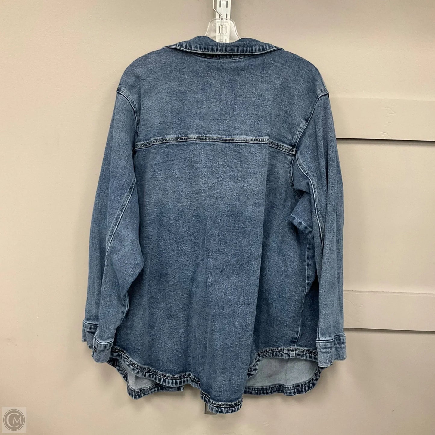 Jacket Denim By Terra & Sky In Blue Denim, Size: 1x