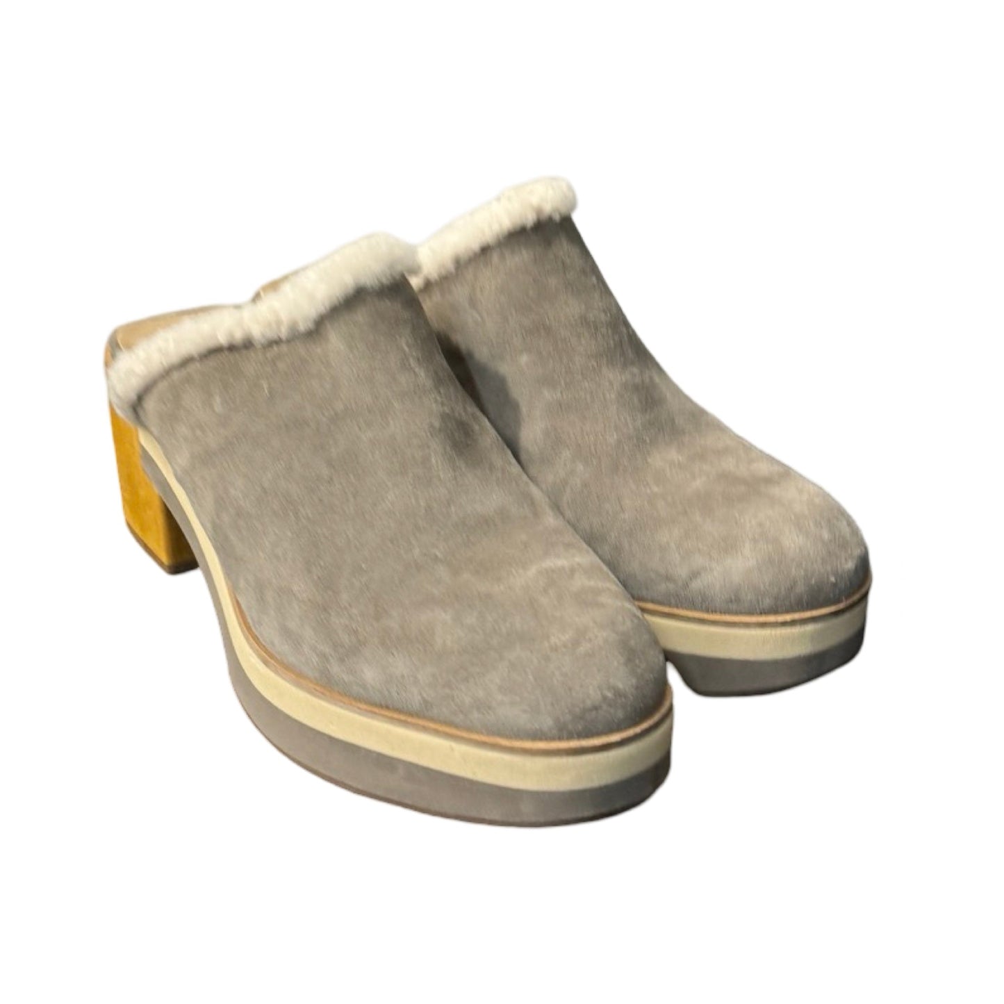 Shoes Heels Block By Bernardo In Grey, Size: 9.5