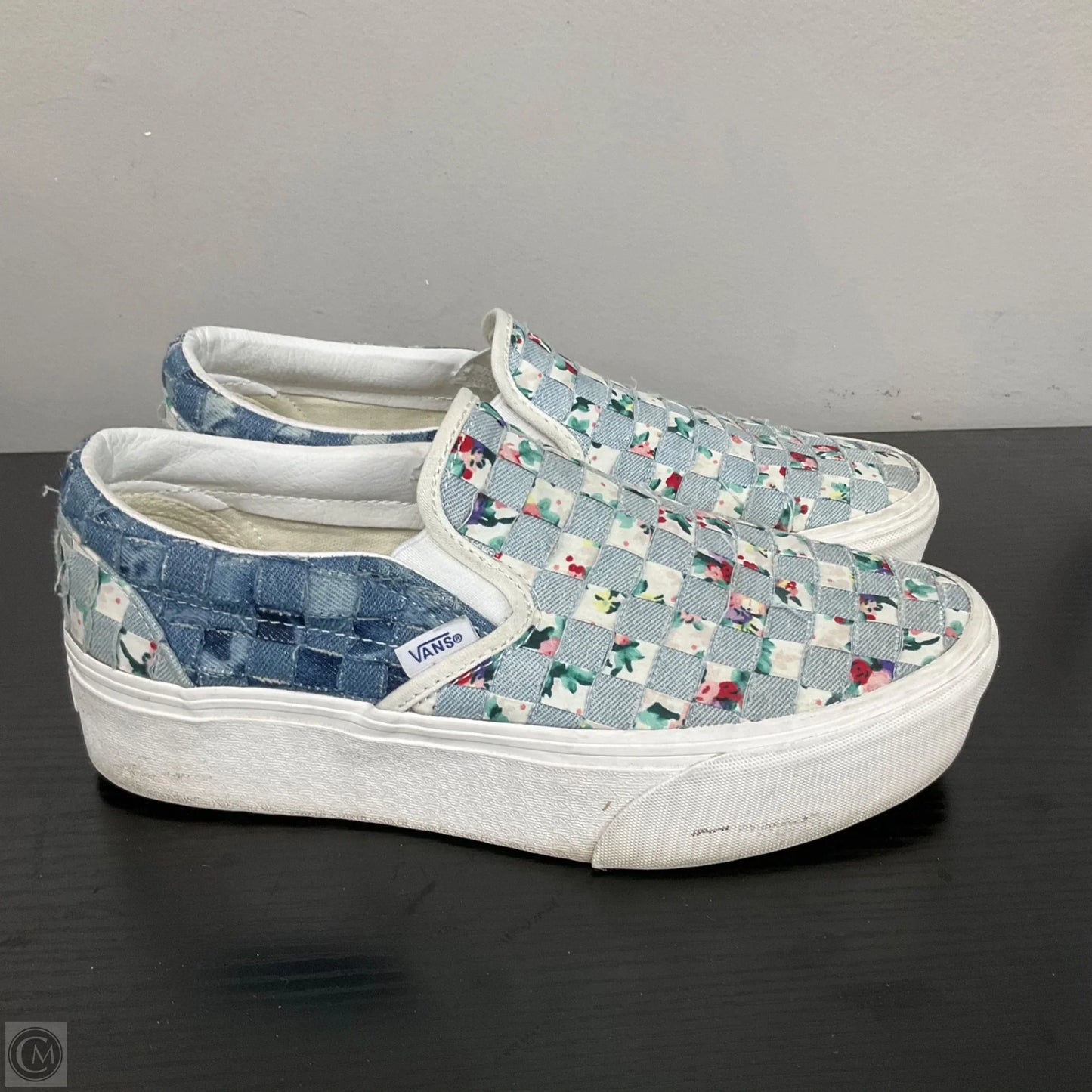 Shoes Sneakers By Vans In Blue, Size: 8.5