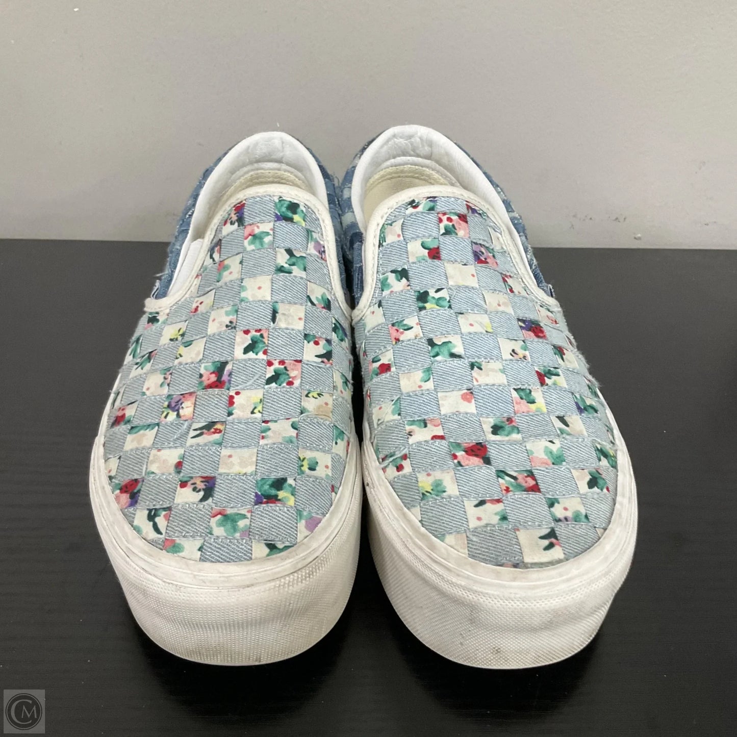 Shoes Sneakers By Vans In Blue, Size: 8.5