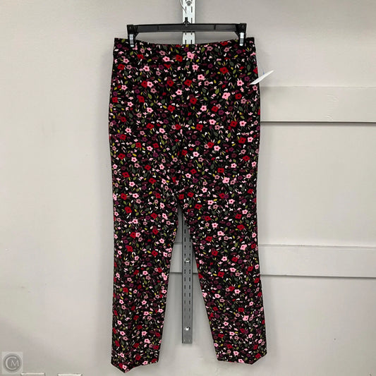 Pants Designer By Kate Spade In Floral Print, Size: 2