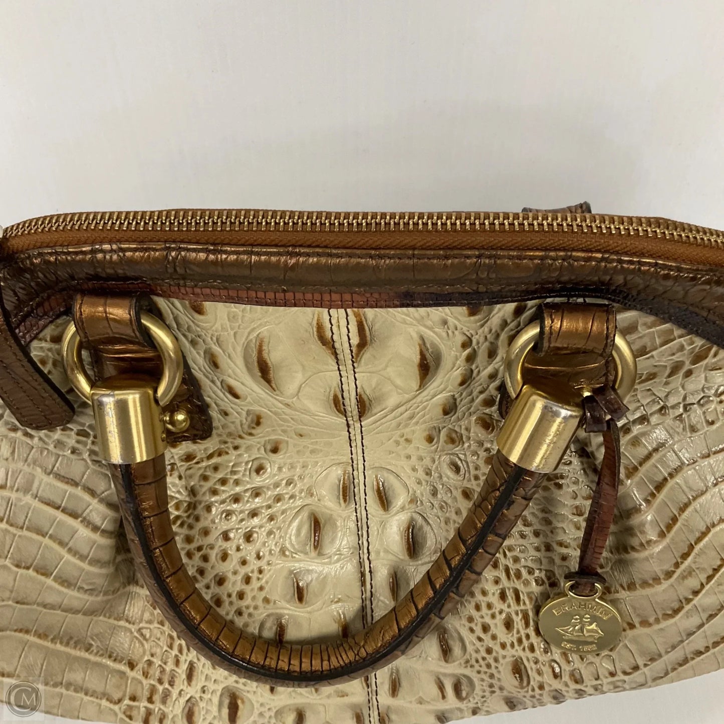 Handbag Designer By Brahmin, Size: Medium