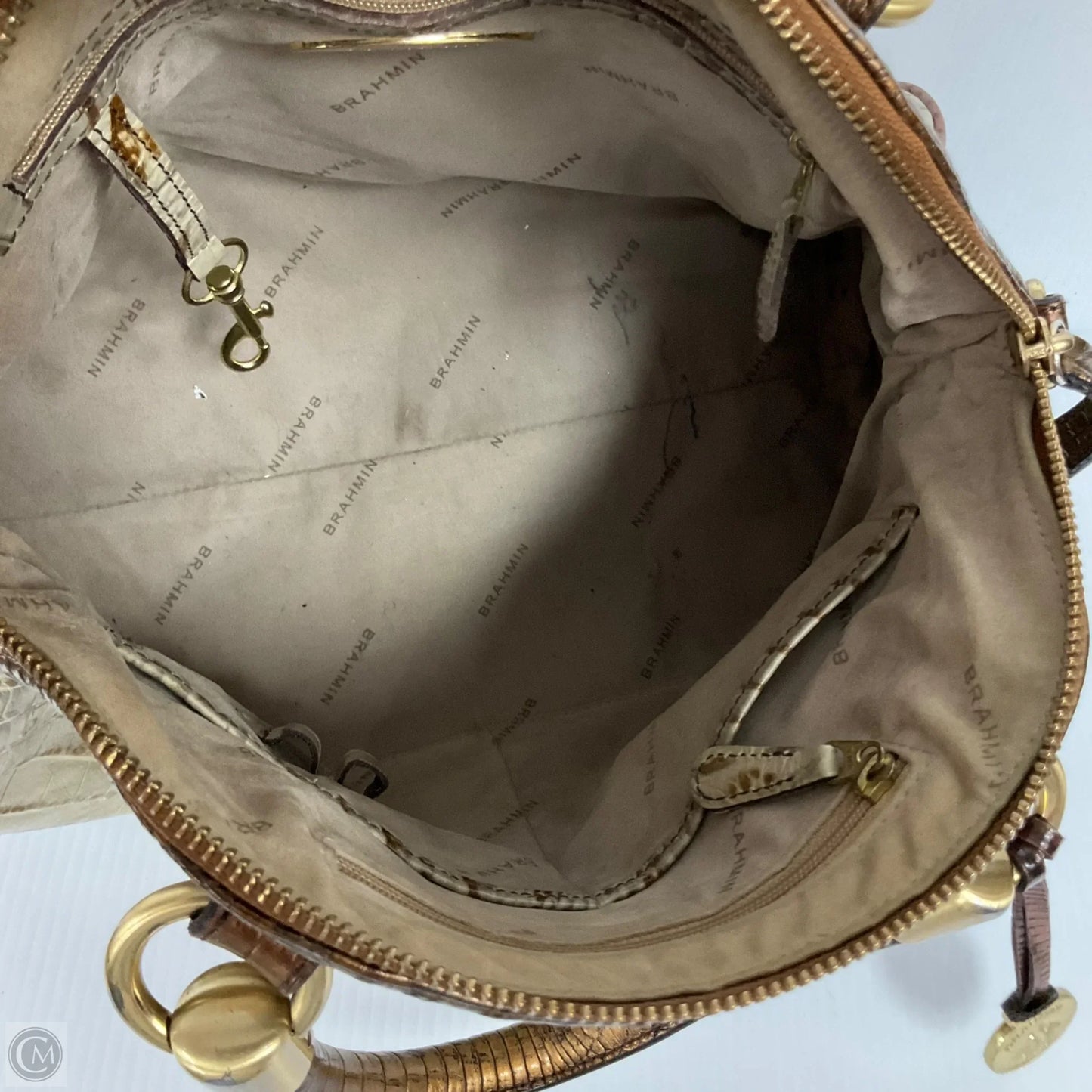 Handbag Designer By Brahmin, Size: Medium