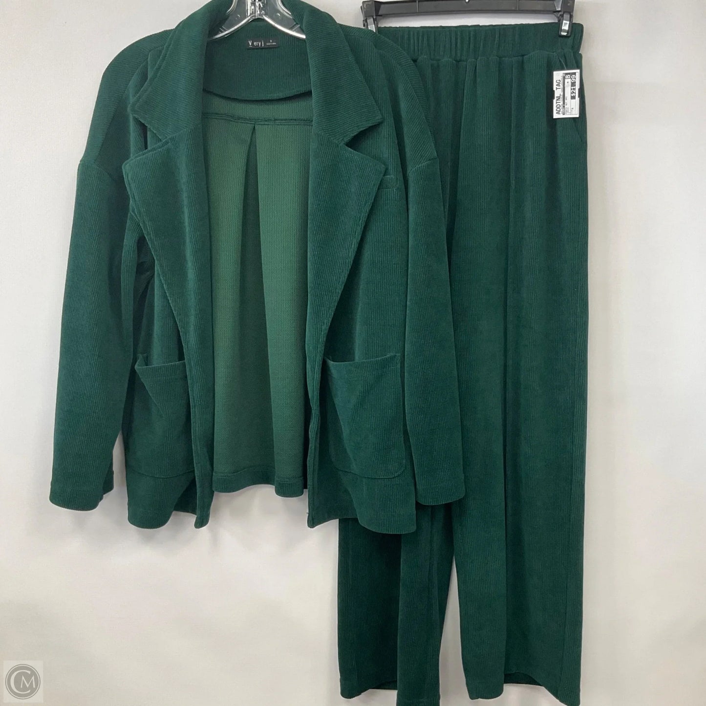 Pants Set 2pc By Very J In Green, Size: S