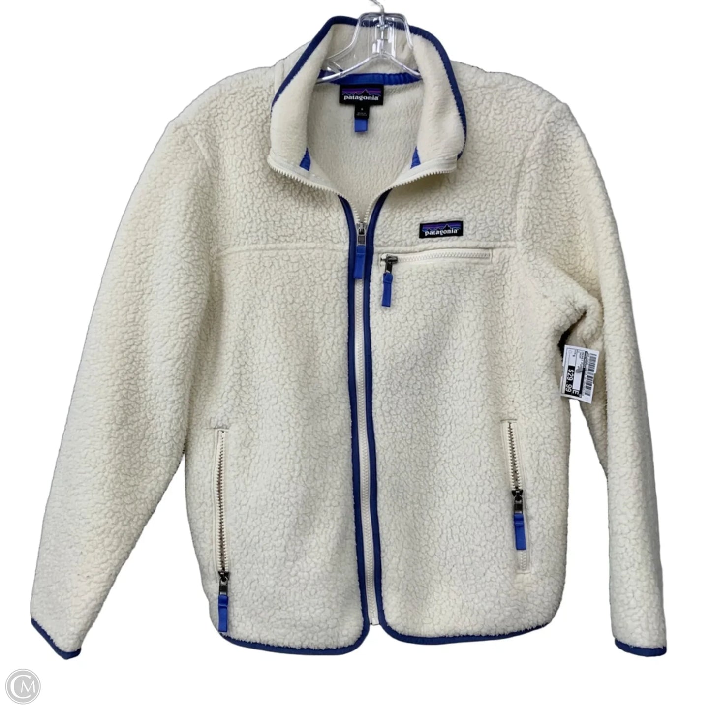 Jacket Fleece By Patagonia In Cream, Size: S