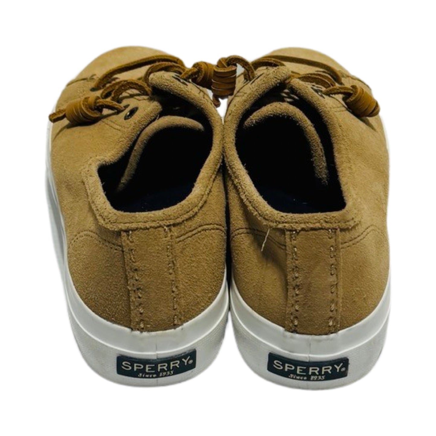 Crest Vibe Tan Suede Top Slider Shoes Sneakers By Sperry  Size: 7.5