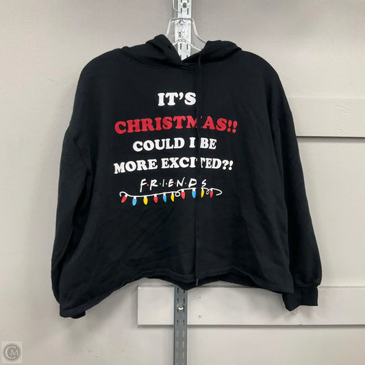 Sweatshirt Hoodie By Clothes Mentor In Black, Size: L