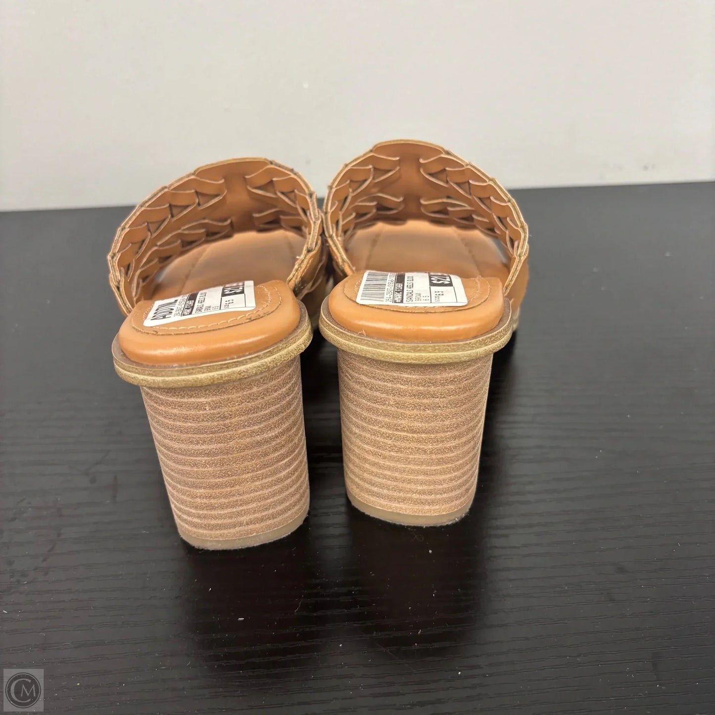 Sandals Heels Block By Marc Fisher In Brown, Size: 6.5