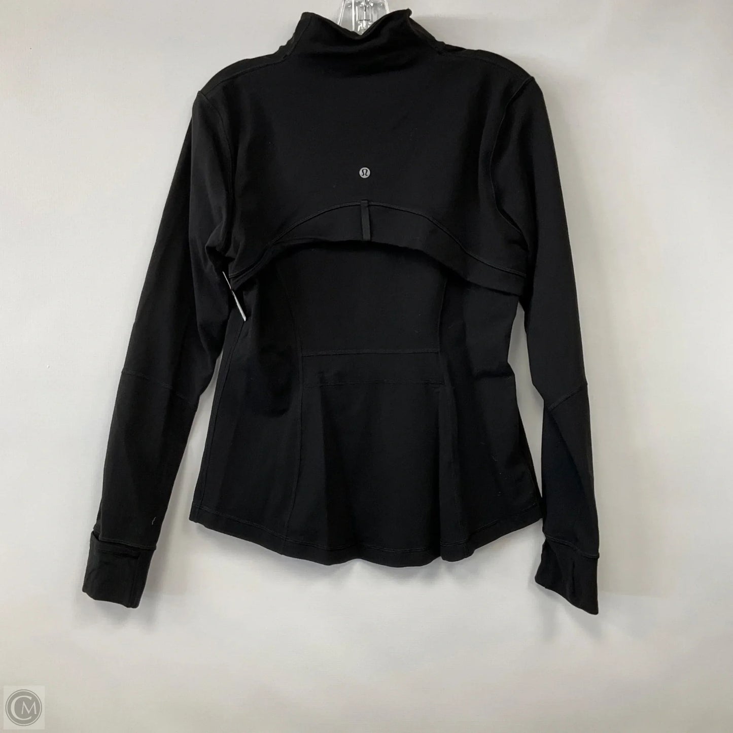 Athletic Jacket By Lululemon In Black, Size: 12