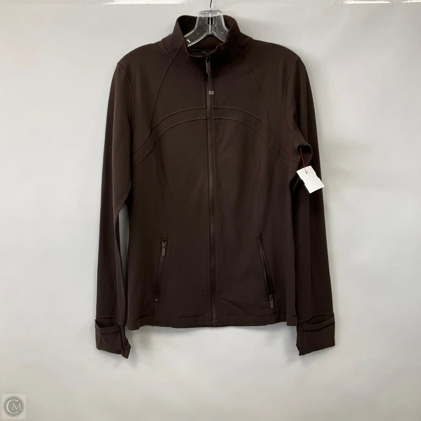 Athletic Jacket By Lululemon In Brown, Size: 12