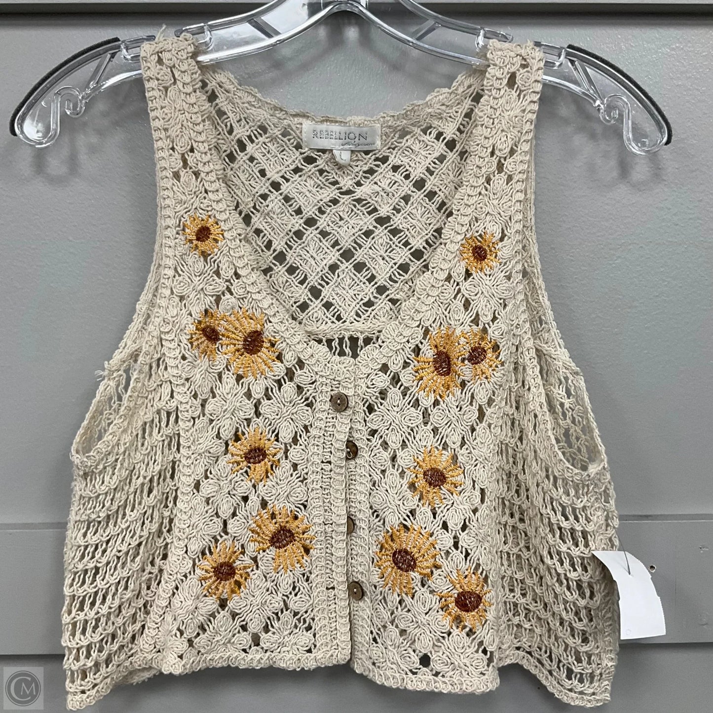 Vest Other By Rebellion In Tan, Size: L