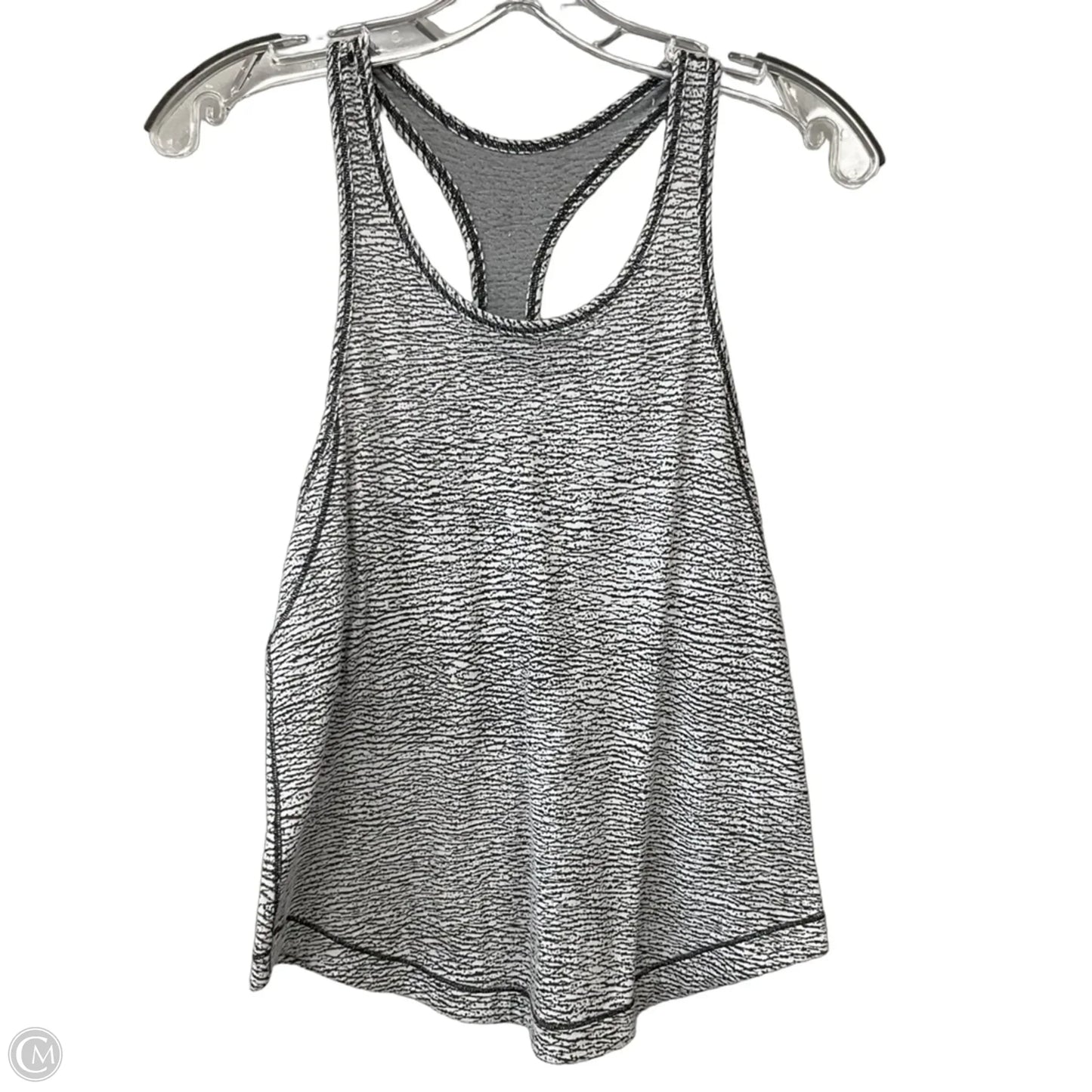 Athletic Tank Top By Lululemon In Grey & White, Size: S