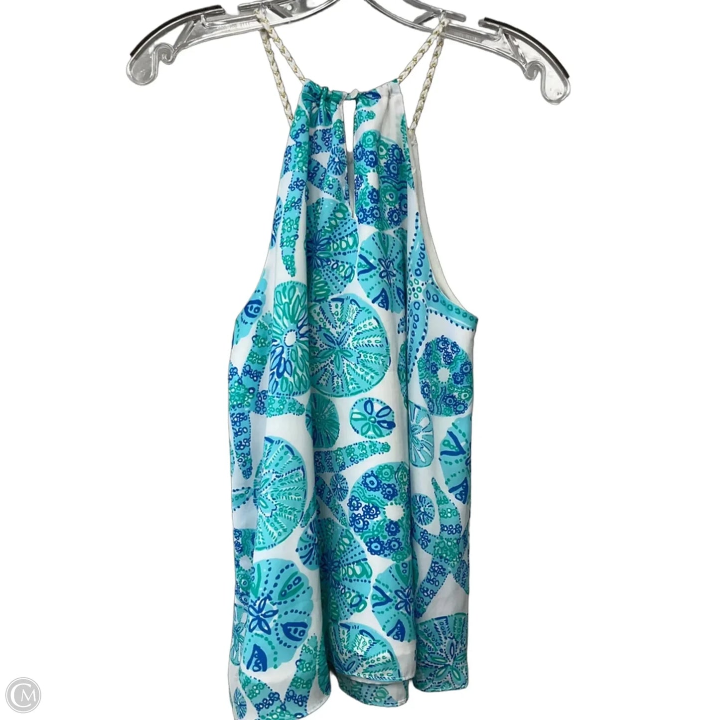Top Sleeveless Designer By Lilly Pulitzer In Blue & Green, Size: S