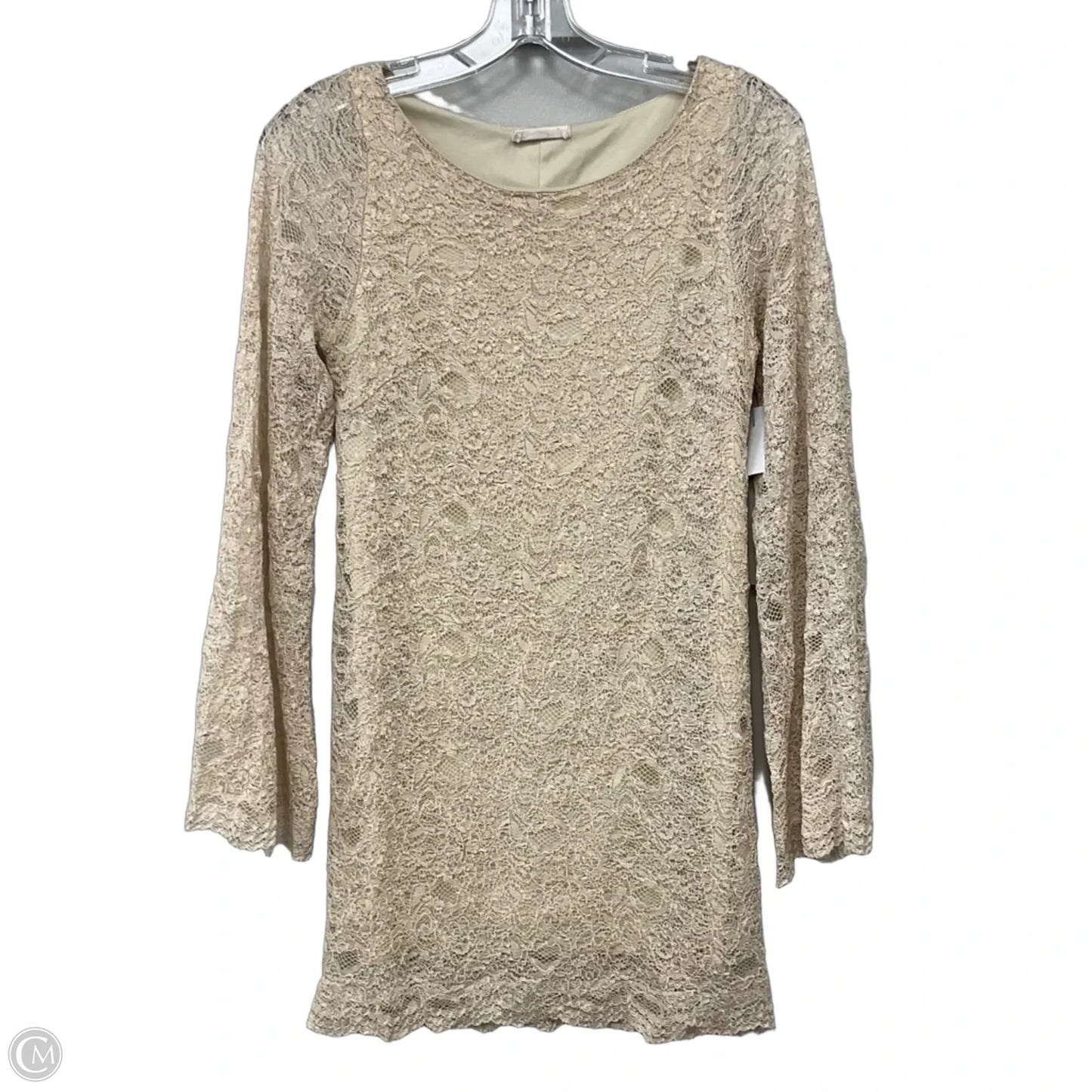 Dress Casual Short By Audrey In Tan, Size: M