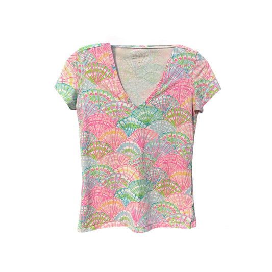 Multi-colored Top Short Sleeve Lilly Pulitzer, Size Xs