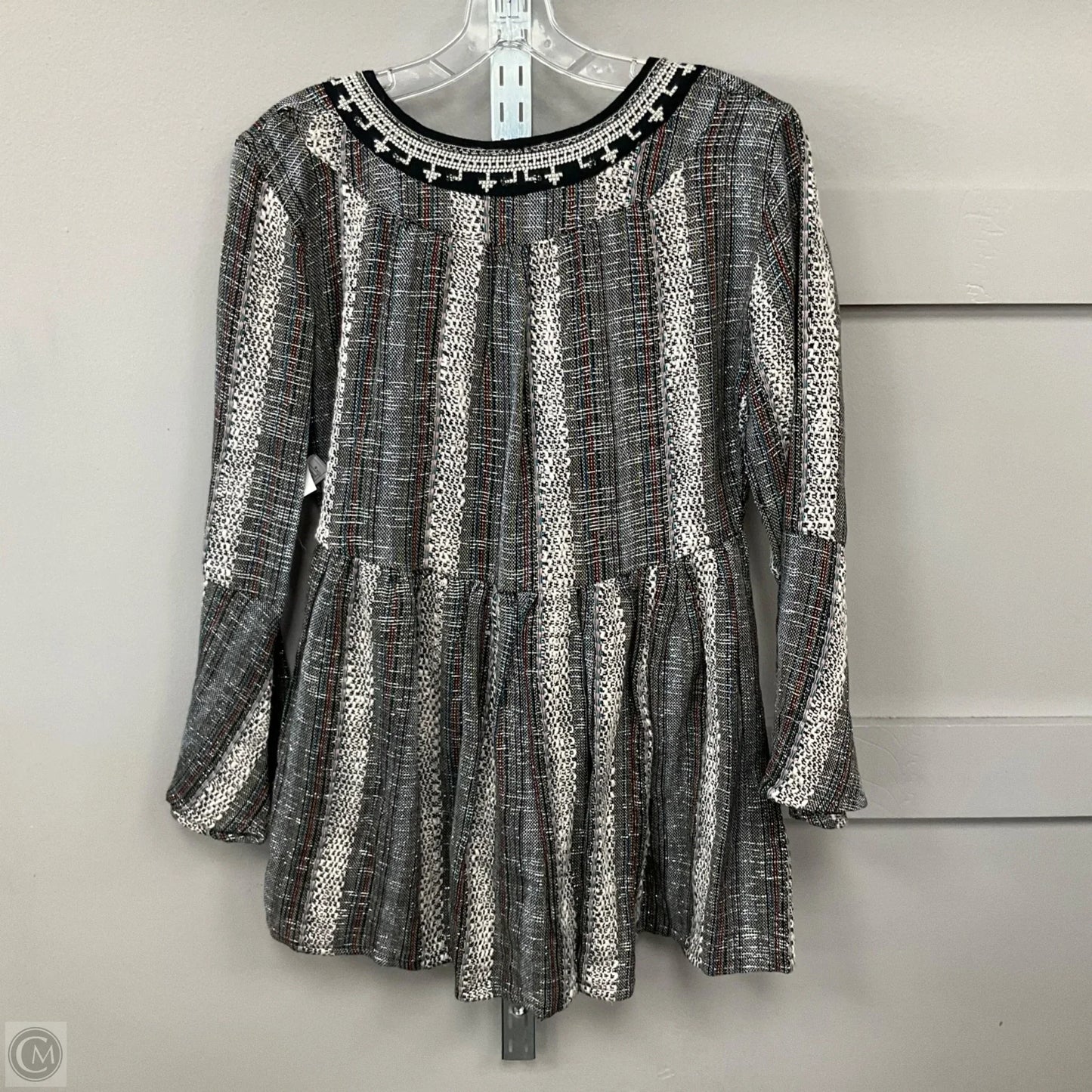 Top Long Sleeve By Altard State In Sparkles, Size: S