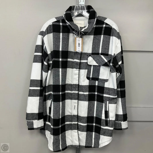 Jacket Shirt By Ecothreads In Plaid Pattern, Size: L