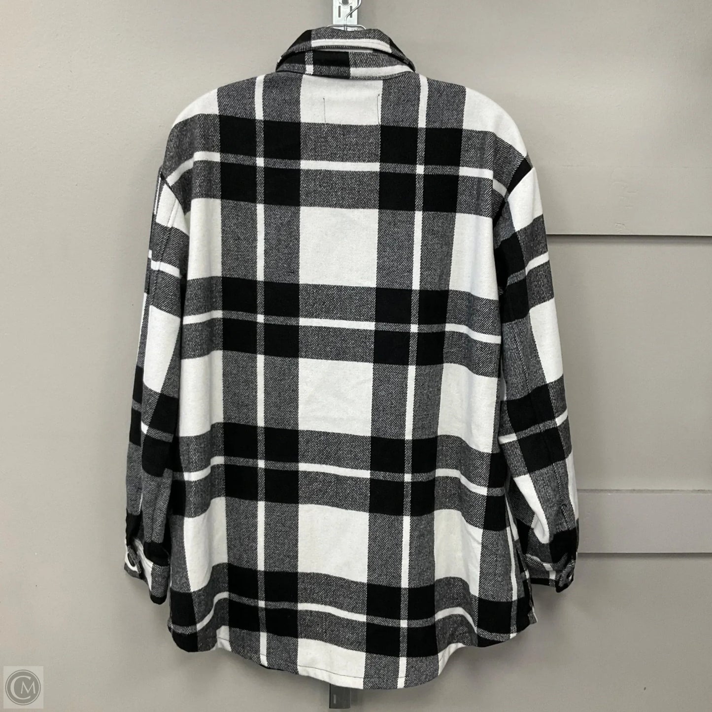 Jacket Shirt By Ecothreads In Plaid Pattern, Size: L