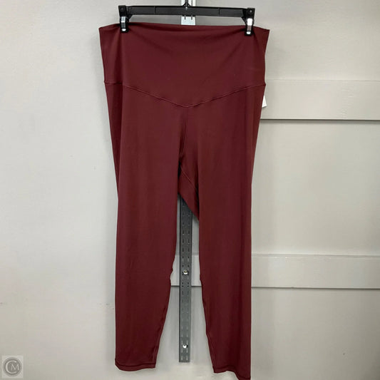 Athletic Leggings By Aerie In Brown, Size: Xl