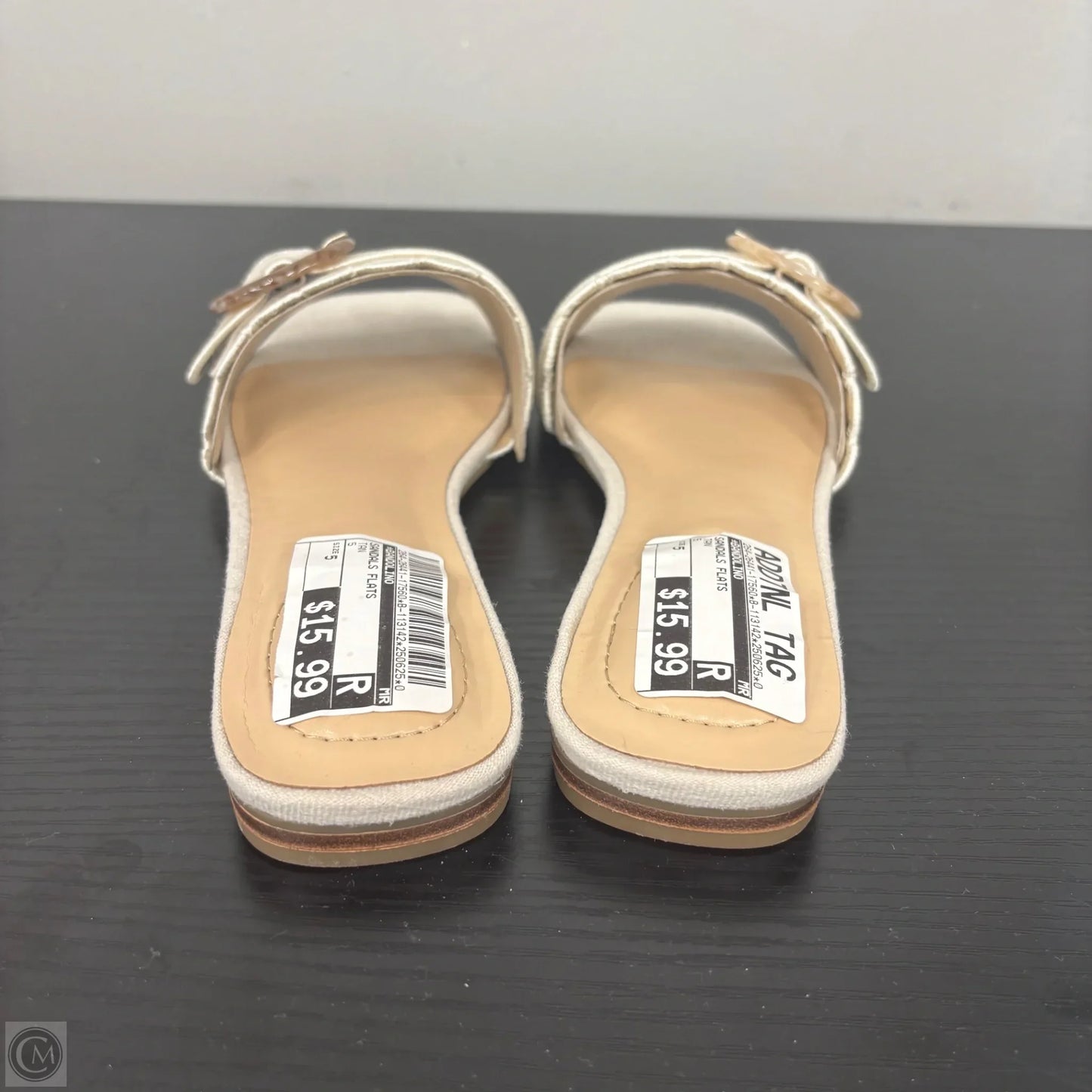 Sandals Flats By Bandolino In Tan, Size: 5