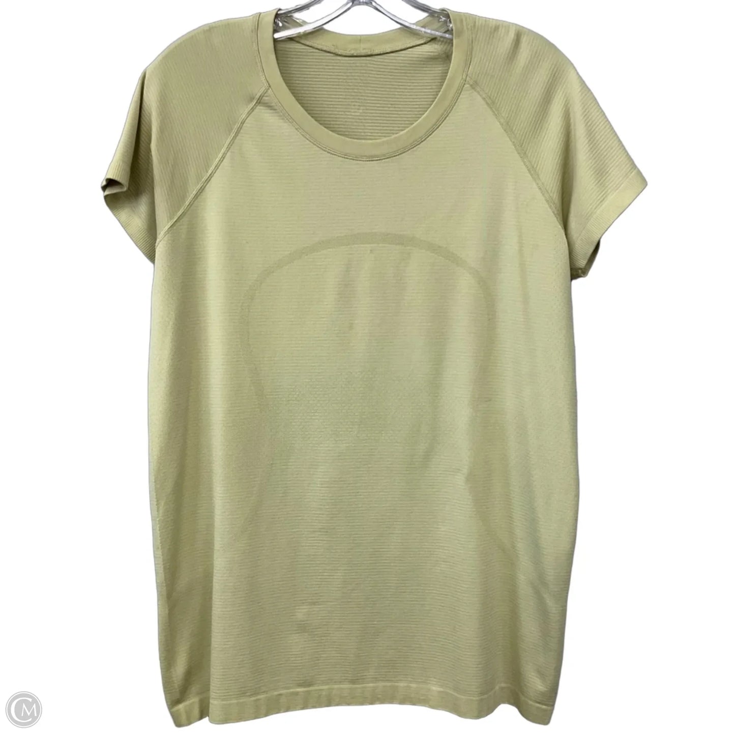 Top Short Sleeve By Lululemon In Green, Size: 12