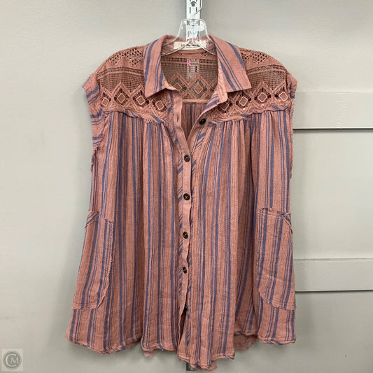 Top Sleeveless By We The Free In Striped Pattern, Size: S