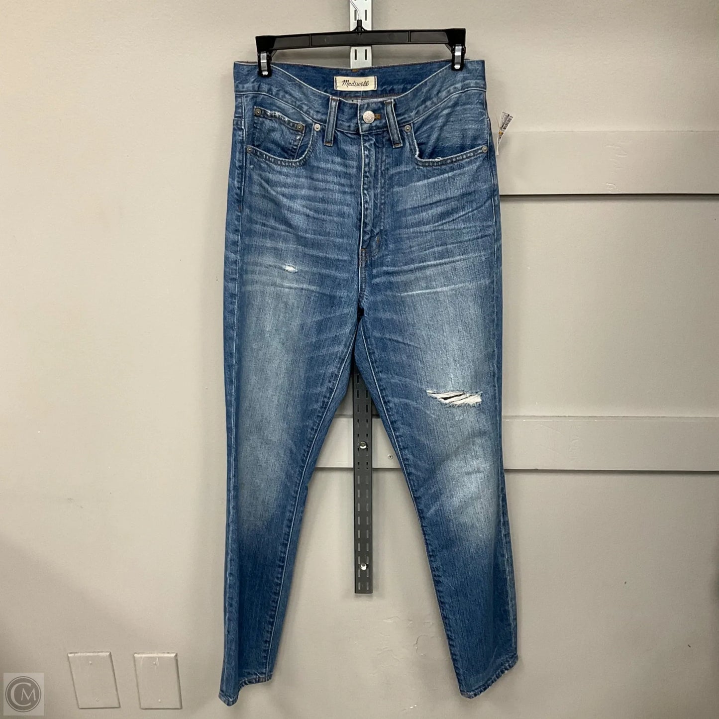 Jeans Skinny By Madewell In Blue Denim, Size: 4