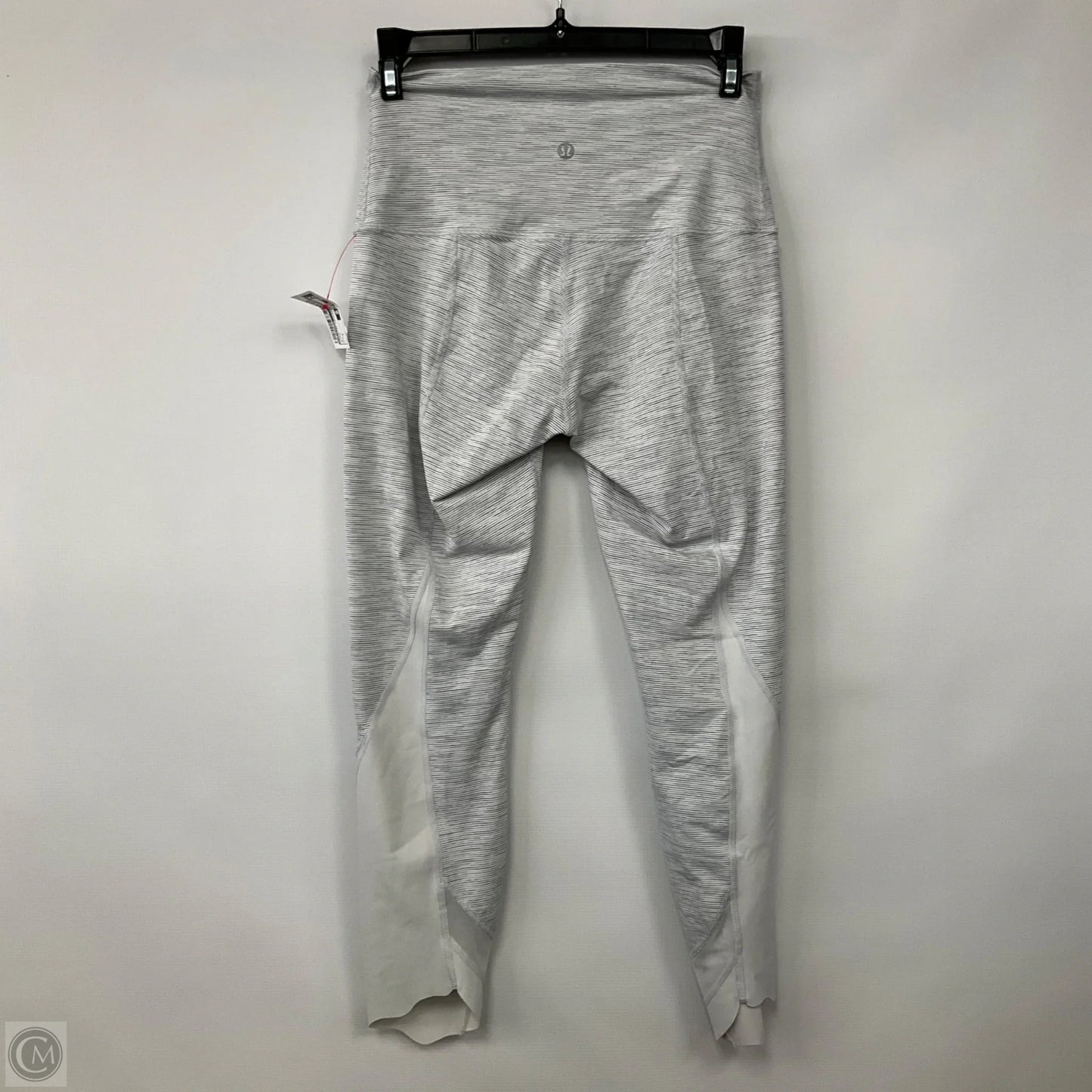 Athletic Leggings Capris  By Lululemon In White and Grey, Size: S