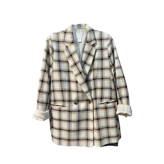 Plaid Pattern Blazer H&m, Size M