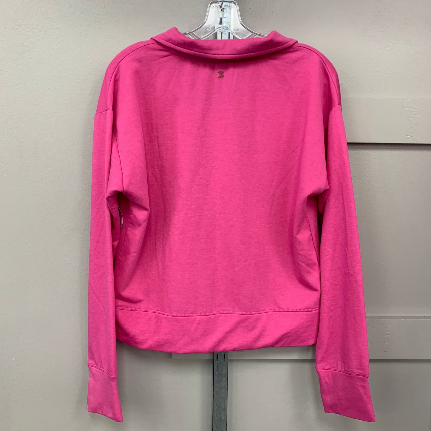 Athletic Top Long Sleeve Collar By Balance Collection In Pink, Size: M