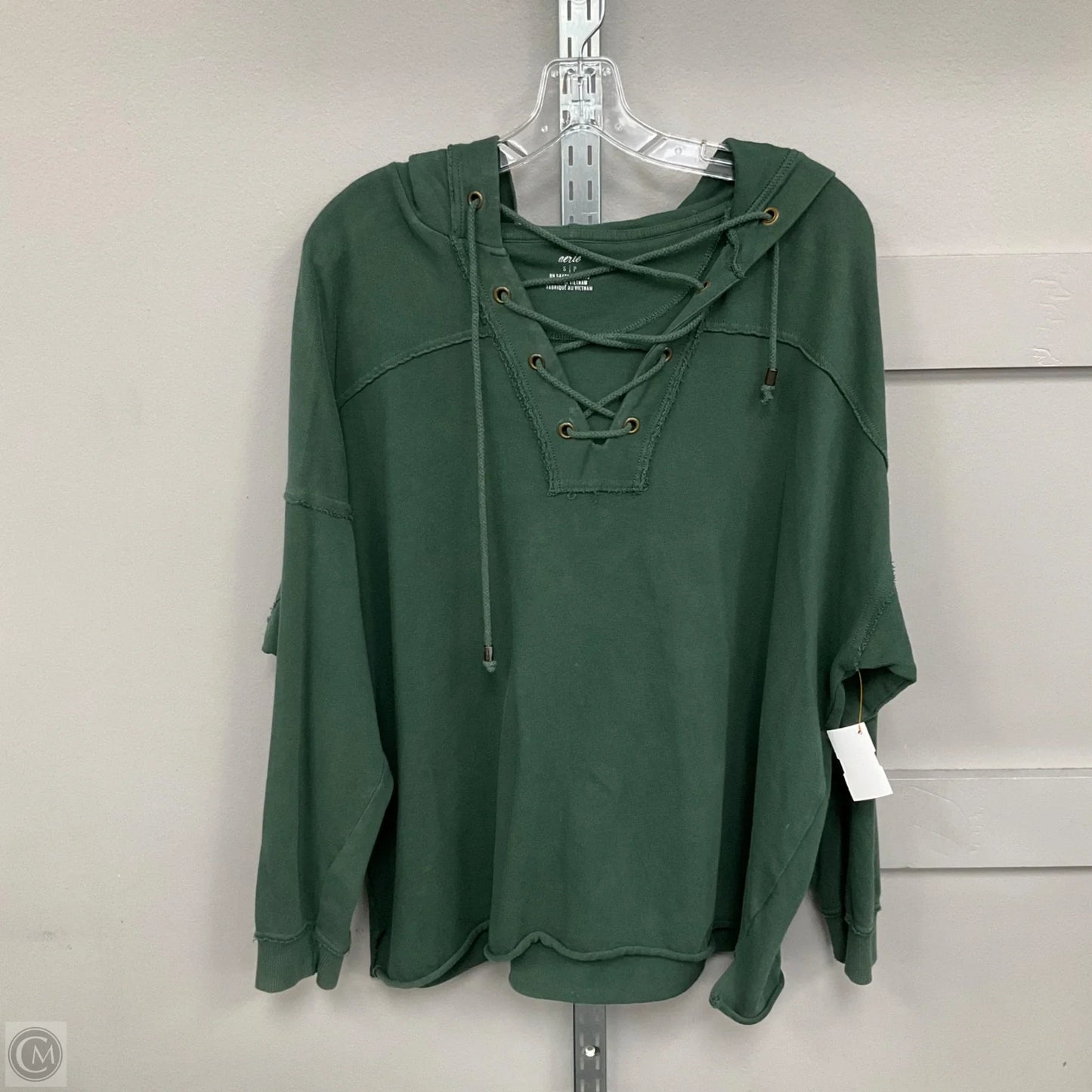 Top Long Sleeve By Aerie In Green, Size: S