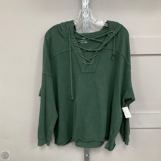 Top Long Sleeve By Aerie In Green, Size: S