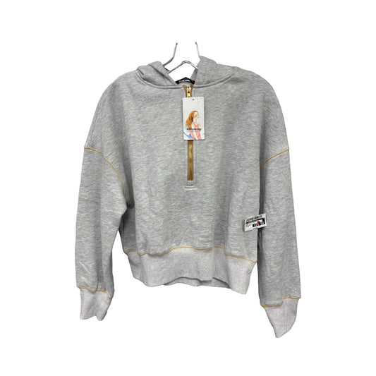 Sweatshirt Hoodie By Clothes Mentor In Grey, Size: S