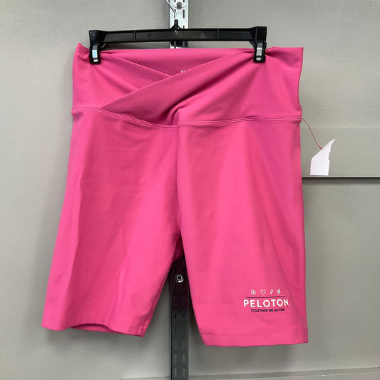 Athletic Shorts By Peloton In Pink, Size: Xl