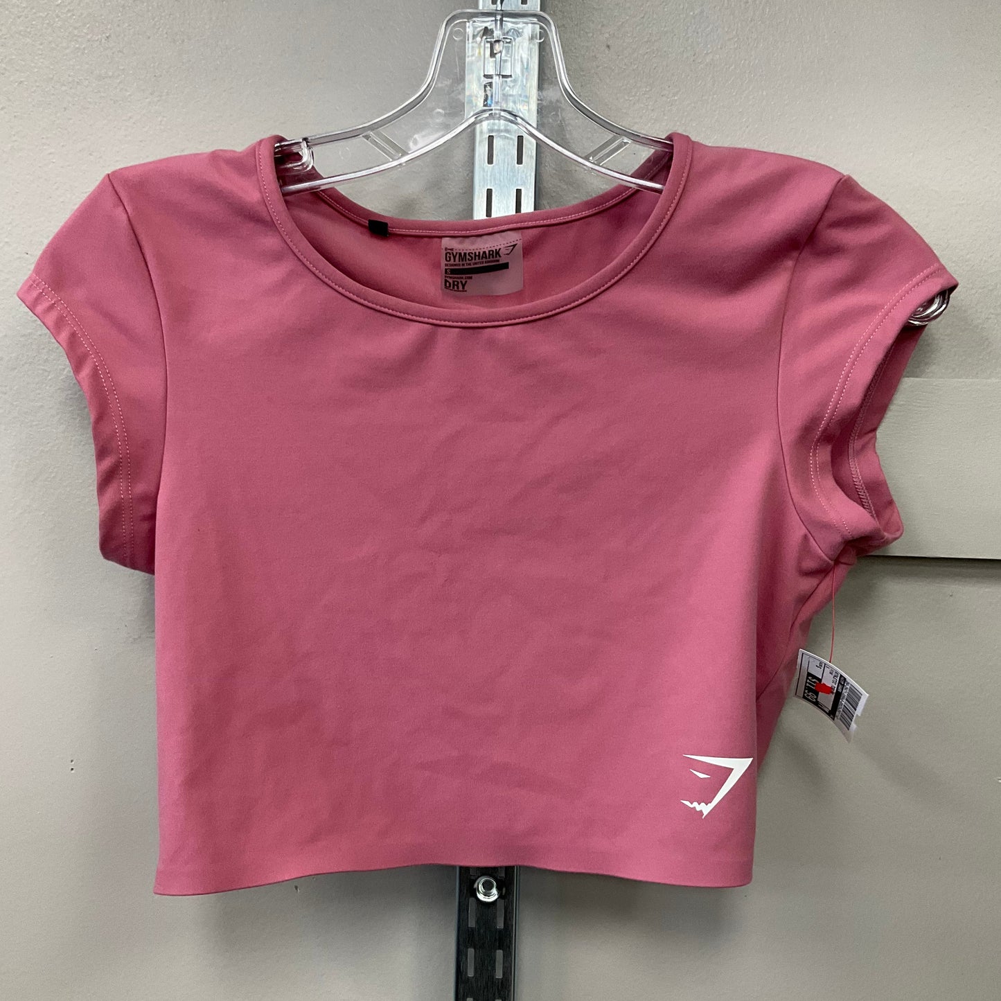 Athletic Top Short Sleeve By Gym Shark In Pink, Size: S