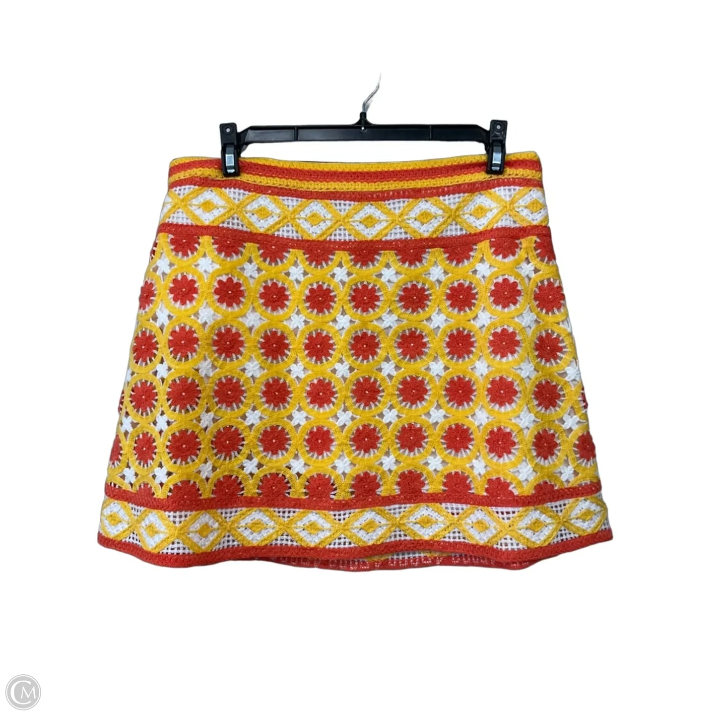 Skirt Mini & Short By Chelsea And Violet In Orange & Yellow, Size: M