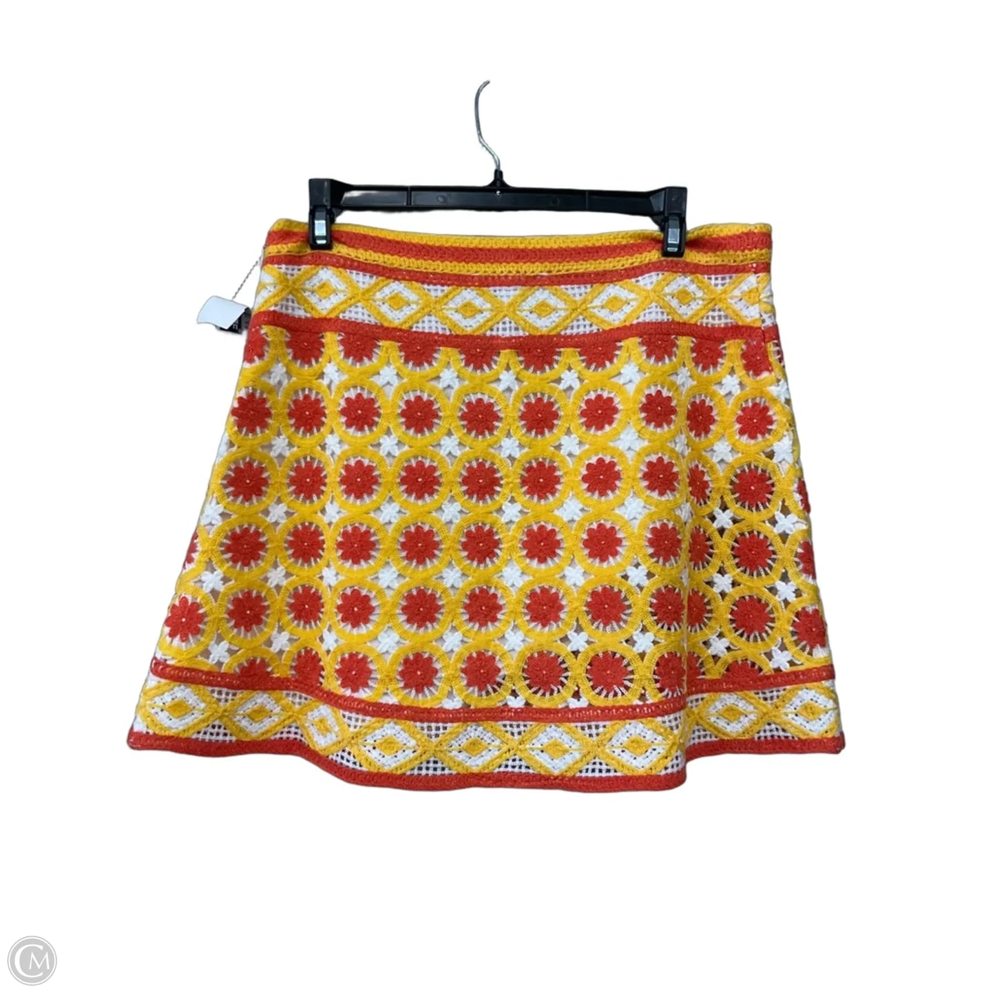 Skirt Mini & Short By Chelsea And Violet In Orange & Yellow, Size: M