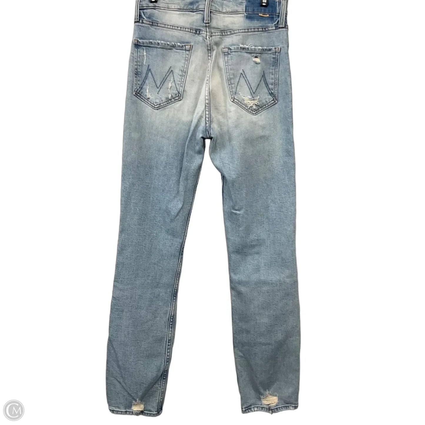 Jeans Straight By Mother In Blue Denim, Size: 8