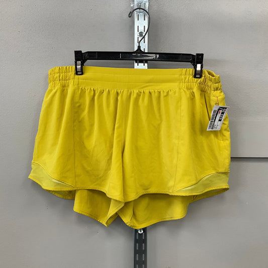 Shorts By Lululemon In Yellow, Size: 14