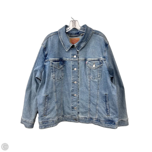 Jacket Denim By Levis In Blue Denim, Size: 4x